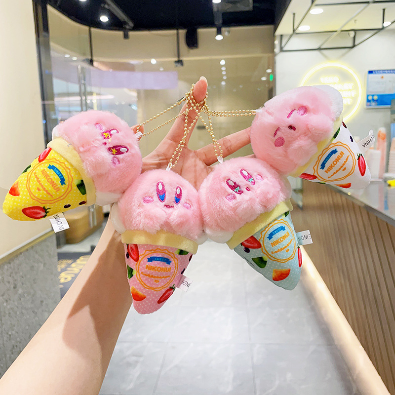Phone Accessories Charms - Portachiavi Peluche Cono Gelato Kirby 12CM,