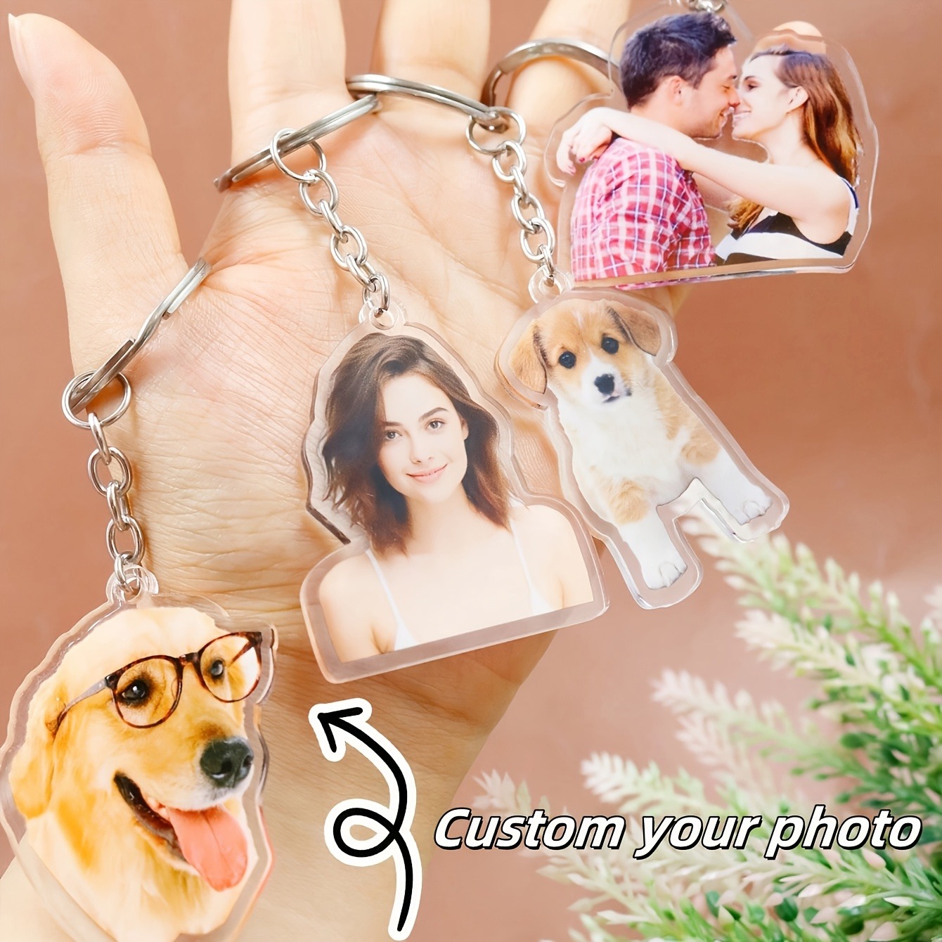 Phone Accessories Charms - 1 Portachiavi in Acrilico Personalizzato con