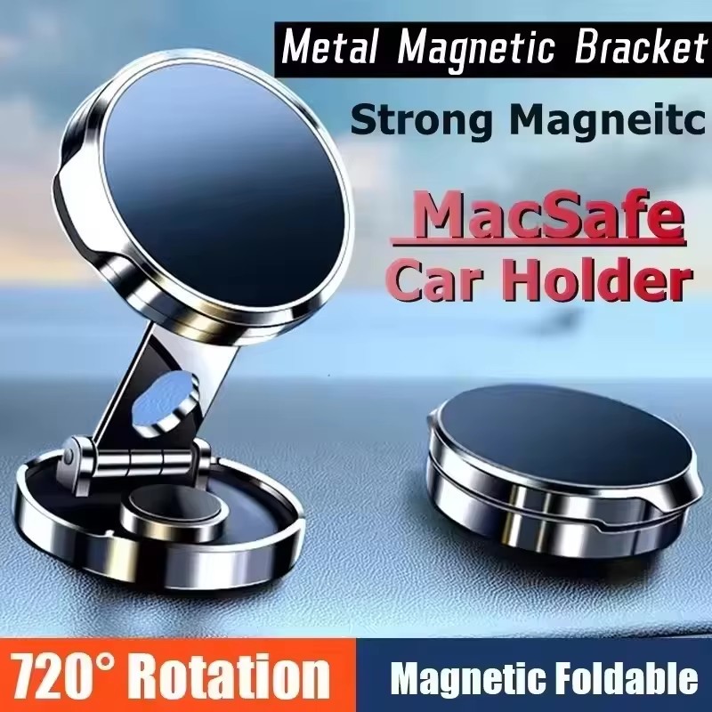 Phone Accessories Holder Car - Supporto Magnetico Pieghevole Rotondo per Auto,